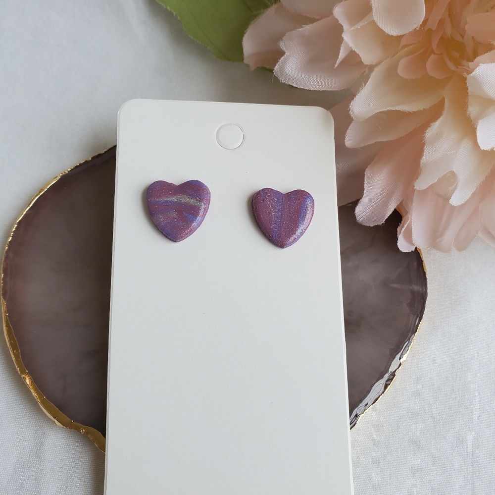 🛍Handmade Clay Earring Studs - Picture 6 of 8